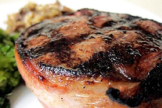 Bacon wrapped filet mignon