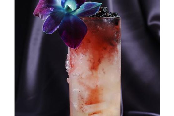 Blackberry honey cocktail