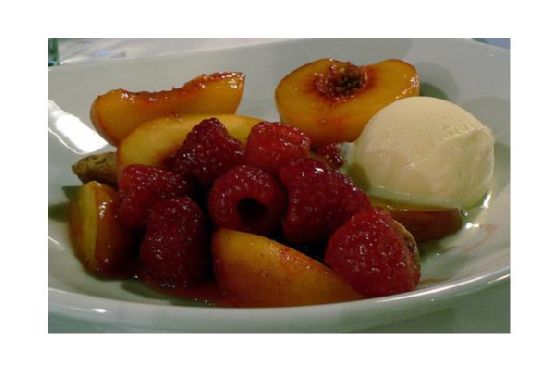 Peach melba