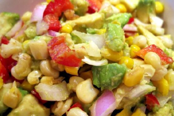 Corn avocado salsa