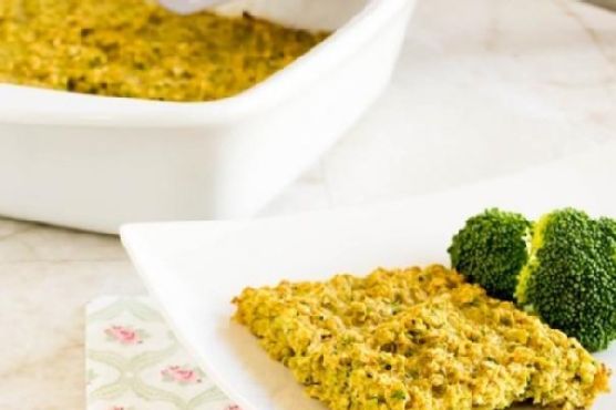 Broccoli oatmeal breakfast casserole