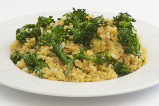 Broccolini quinoa pilaf