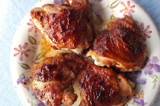 Bbq style chicken thighs