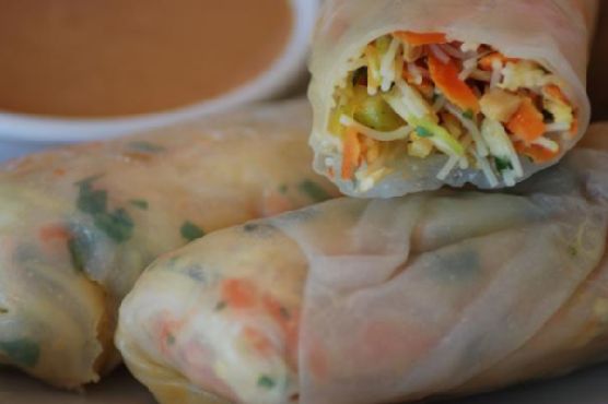 Gluten-free vegetarian spring rolls