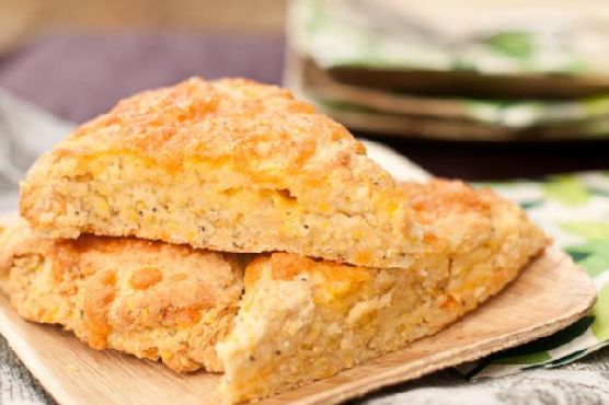 Cheesy potato corn scones