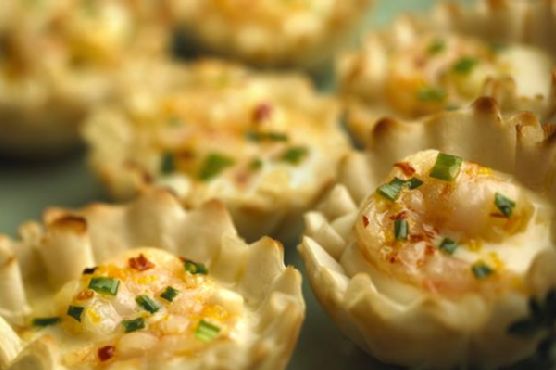 Alouette crème de brie shrimp cups