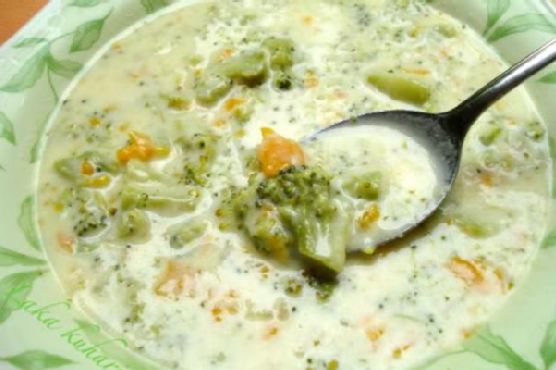 Broccoli with cheese soup