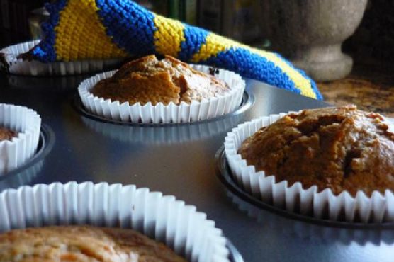 Protein packed carrot muffins