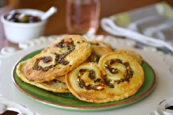 Savory olive & goat cheese palmiers