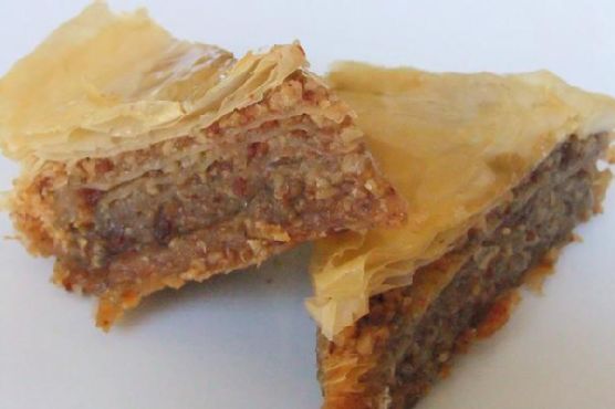 Honeyed bacon baklava