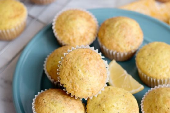 Lemon poppy seed muffins