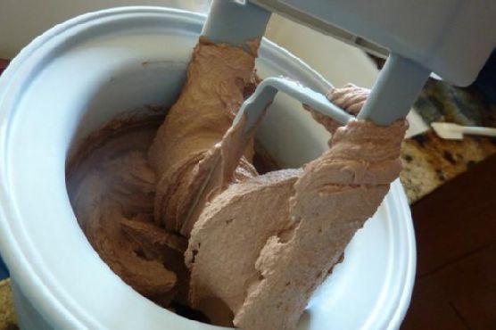 Bittersweet chocolate ice cream