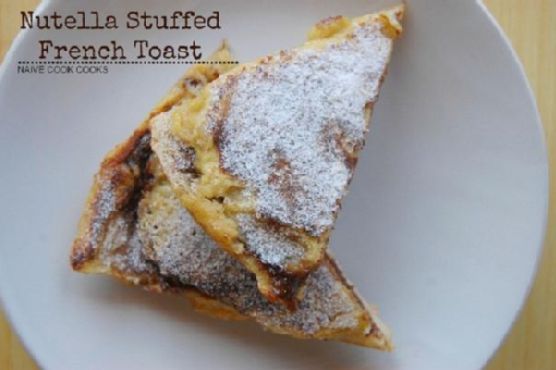 Nutella stuffed french toast