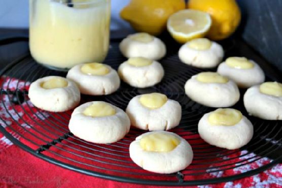 Lemon thumbprint cookies