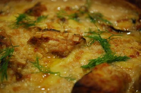 Miso eggplant gratin