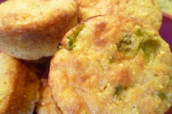 Hatch chile cornbread muffins