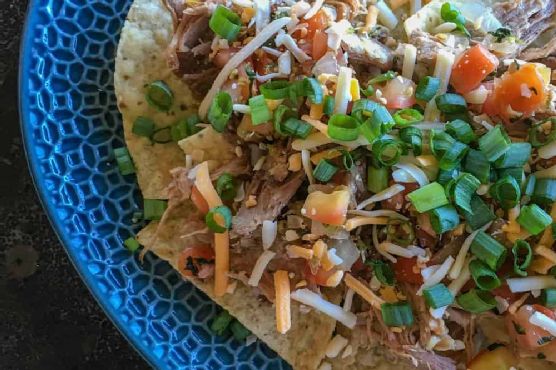 Pulled pork nachos