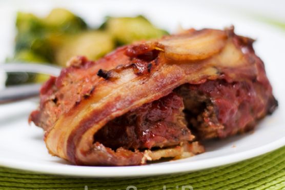 Bacon-wrapped meatloaf