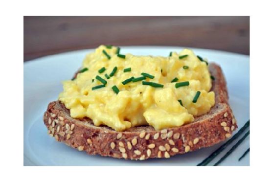 Easy cheesy scrambled eggs