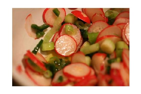 Radish and watercress salad