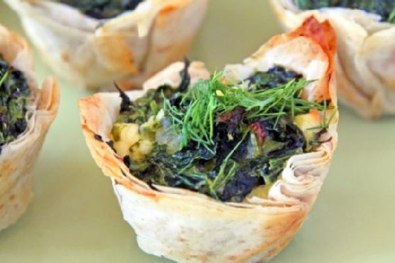 Spanakopita cups