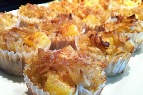 Noodle kugel with pineapple-gluten free, dairy free