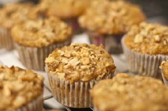 Vegan banana nut muffins