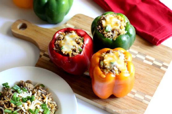 Chorizo and beef stuffed pepper