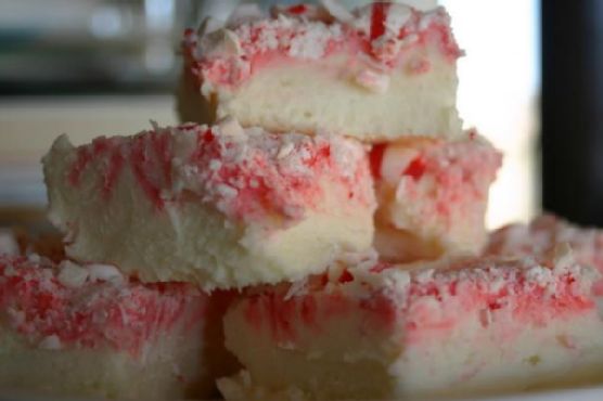 Peppermint white chocolate fudge