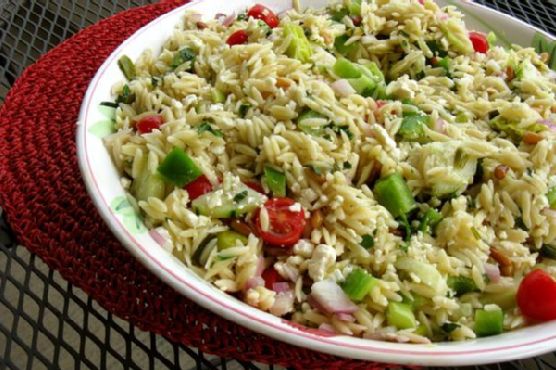 Mediterranean orzo salad