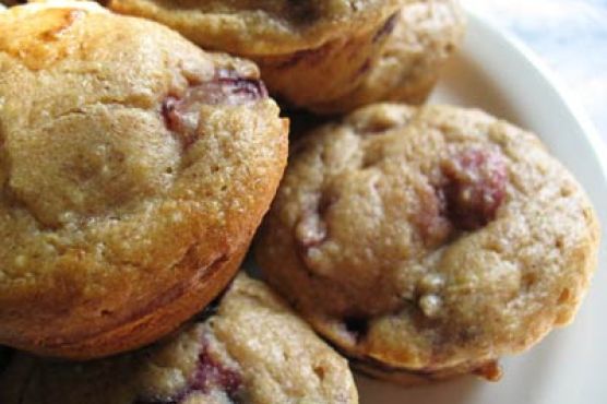 Cherry blueberry muffins